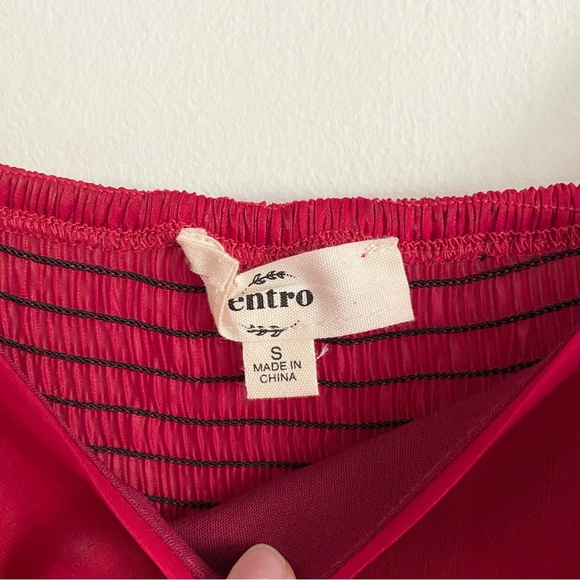 Entro Red Mini Dress - Picture 6 of 6